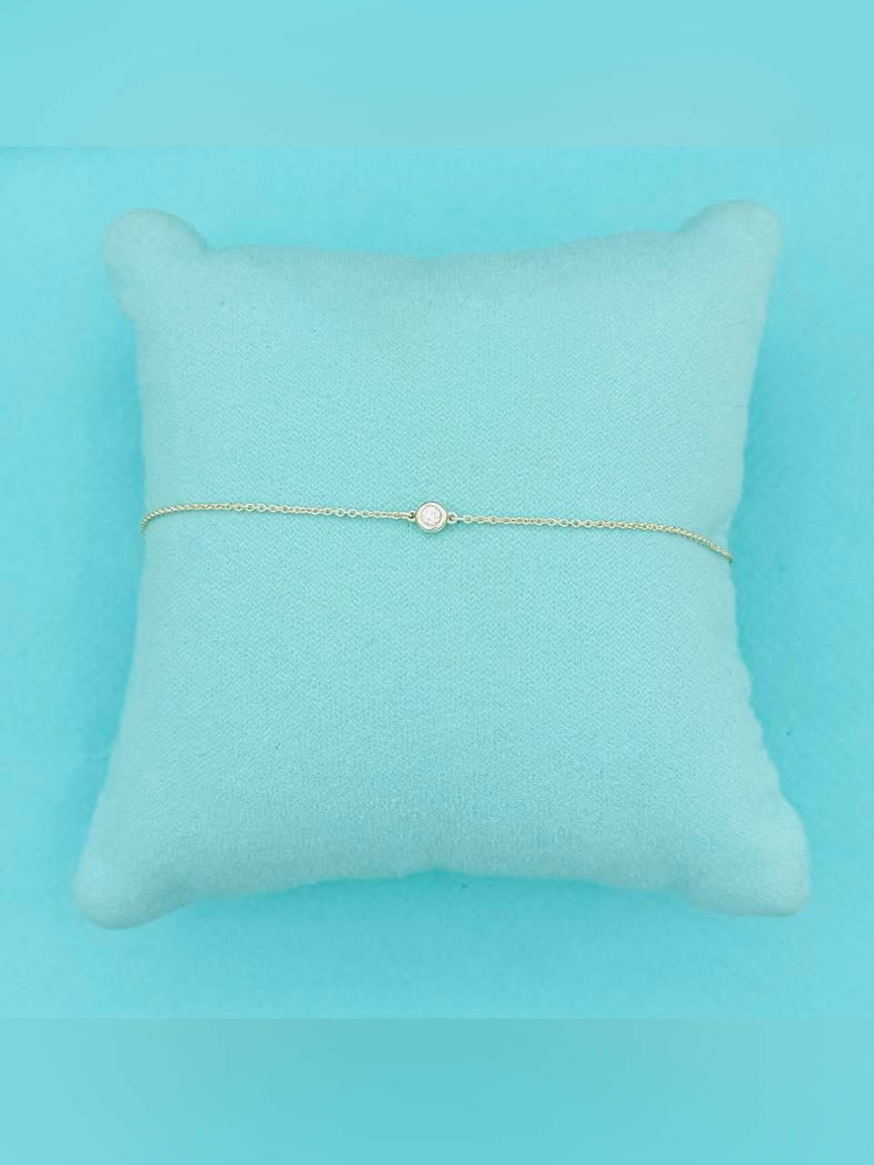 Tiffanyâs Elsa Peretti Diamonds By The Yard Bracelet 0.05ct Silver